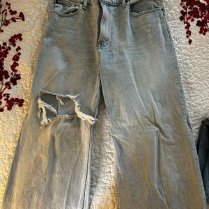 Light Blue Distressed Jeans
